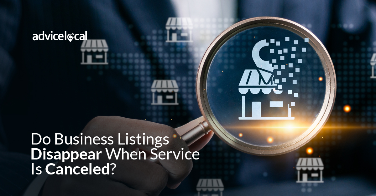 Business listing management after cancellation.