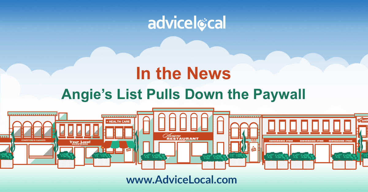 Angie’s List Pulls Down Paywall