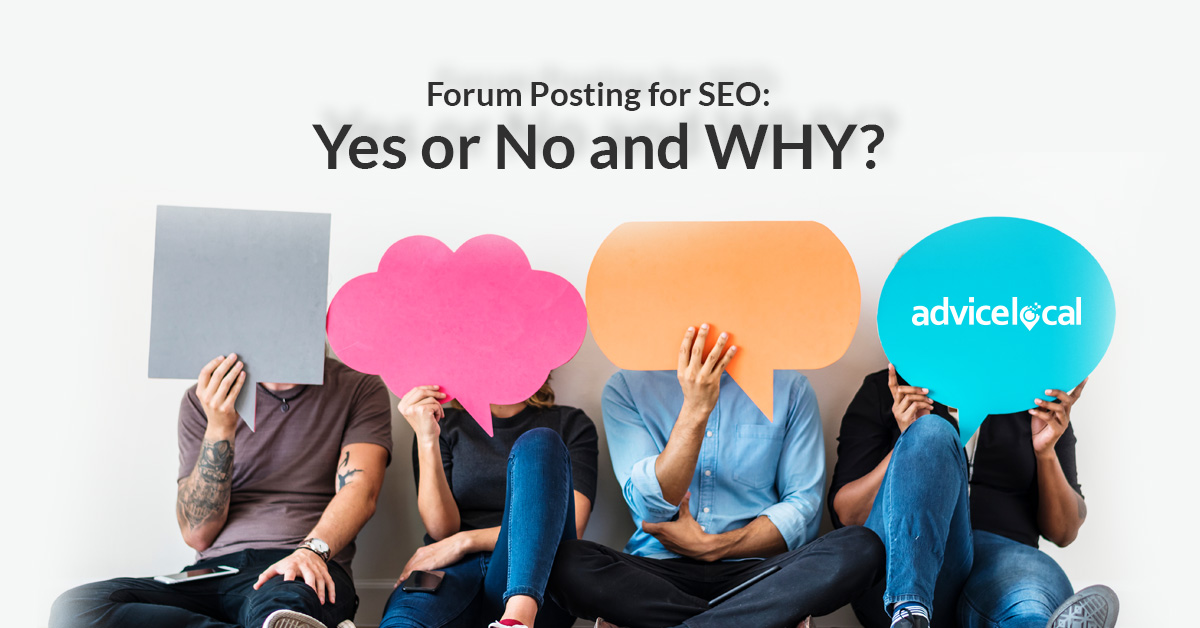 Forum Posting for SEO: Yes or No and WHY