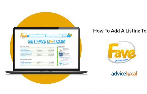 How To Add A Listing To GetFave