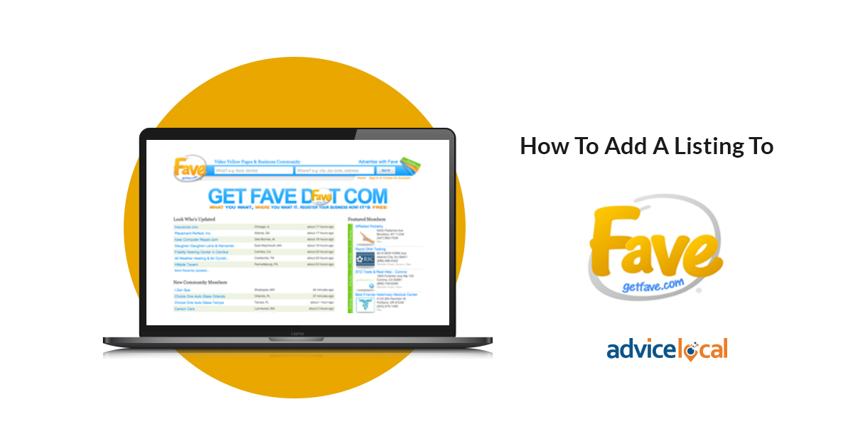How To Add A Listing To GetFave