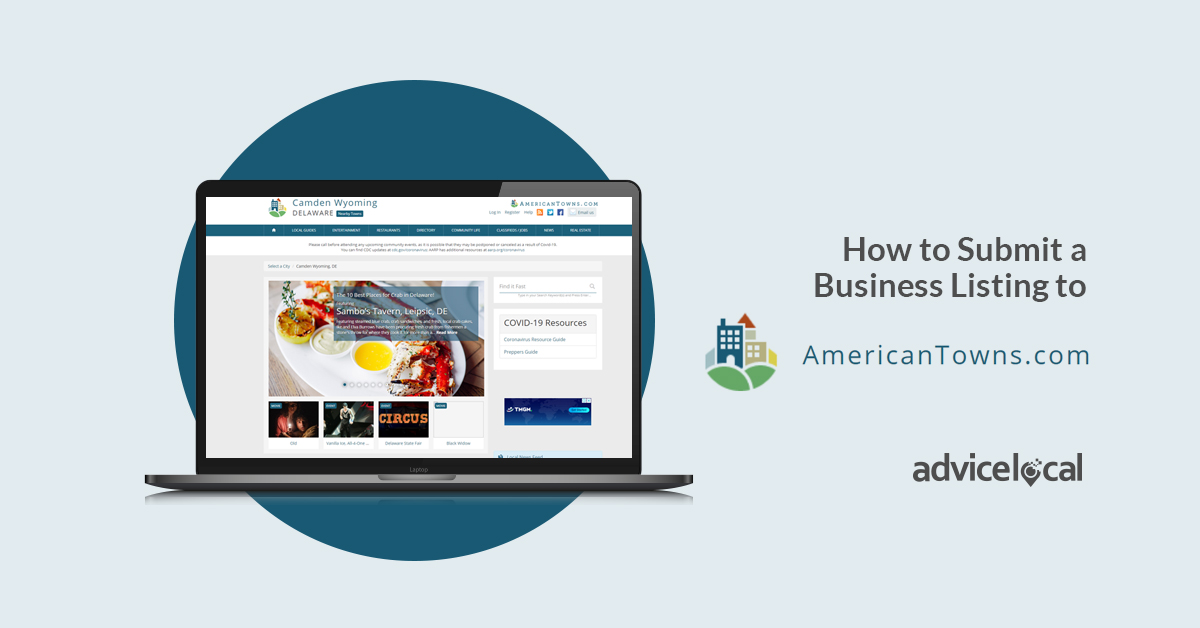 How to Submit a Business Listing to American Towns