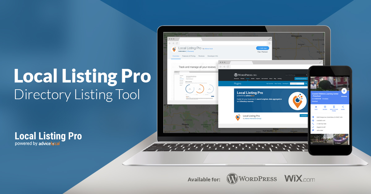 Local Listing Pro – a WordPress Plugin and Wix Web App