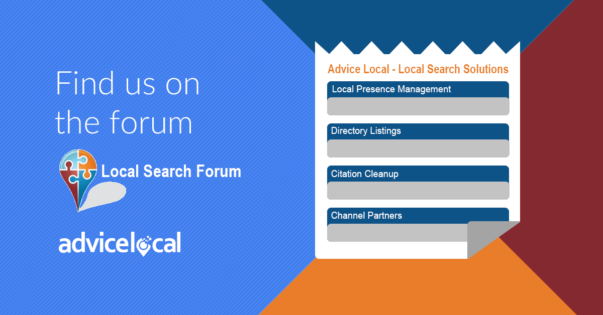 Find Us On Local Search Forum