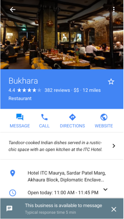 Bukhara Restaurant