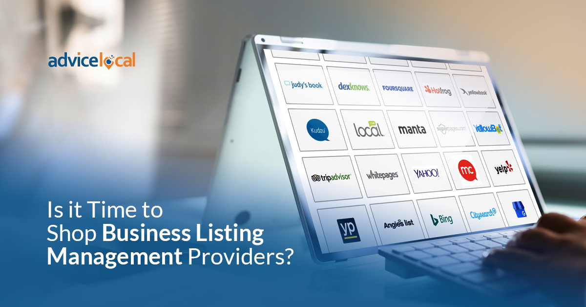 Business listing management providers.