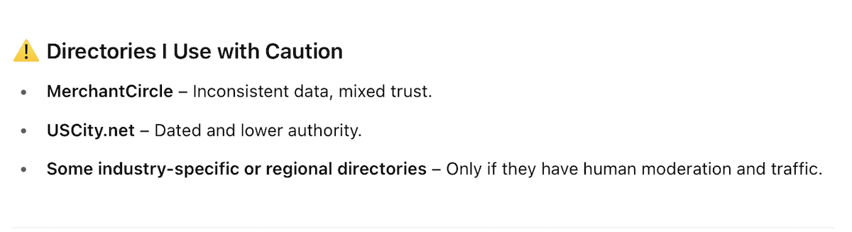Quality local business citations build AI trust.