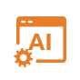 Fully integrated generative AI tool icon.