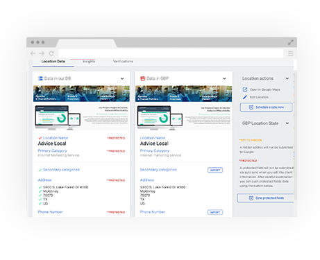 Google Business Profile Data Sync Tool by Advice Local
