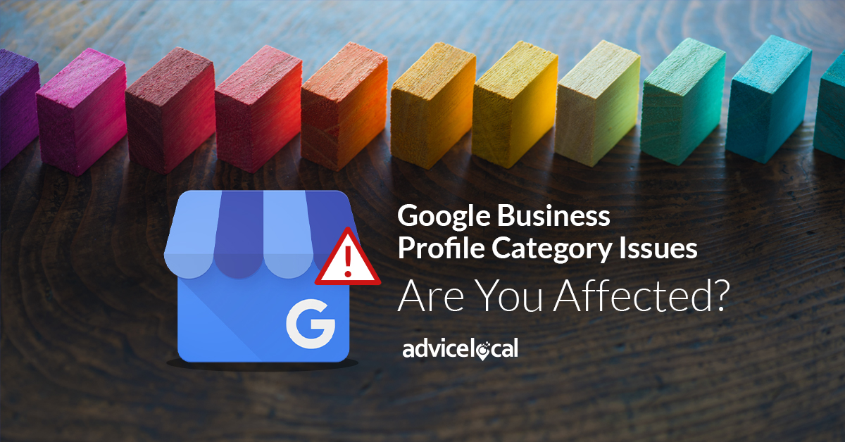 Google Business Profile Category Issues