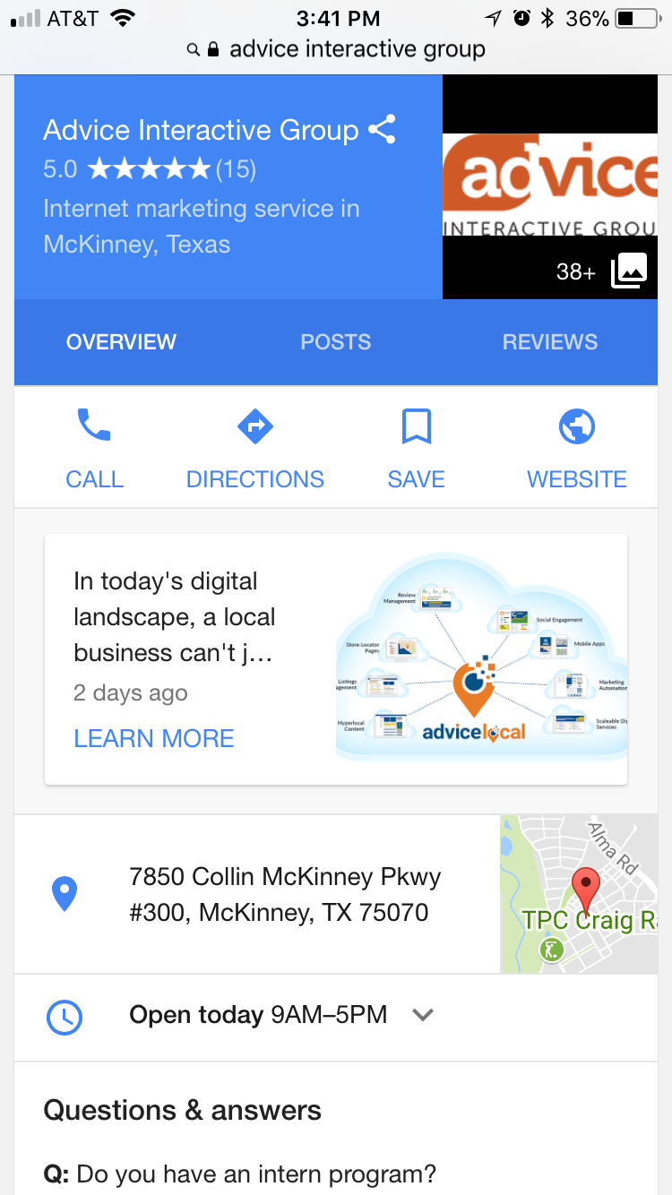 Google My Business - Community Q & A Feature