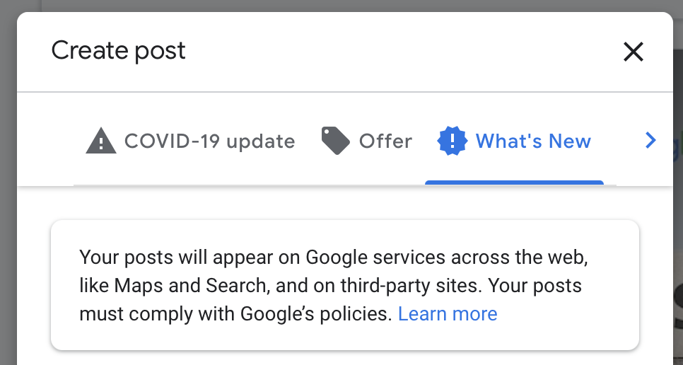 google posts third party message