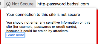 Your Connection is not Secure