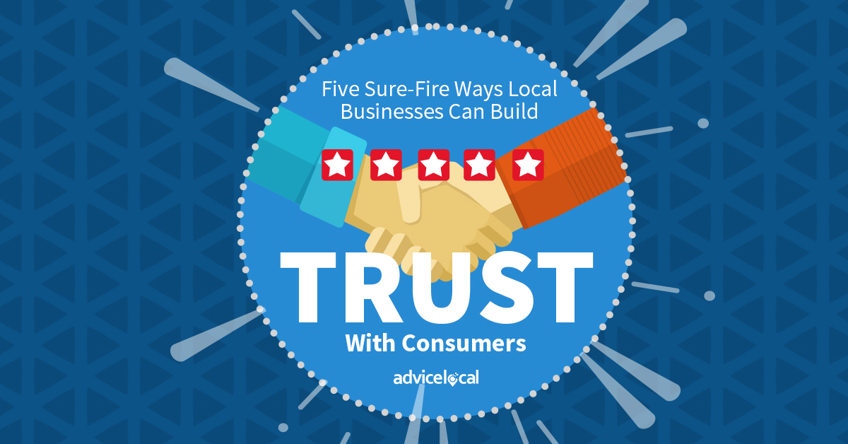 Local businesses can build trust with potential and current customers by placing an emphasis on human interaction and being transparent.