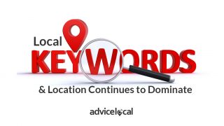 local keywords location continues to dominate