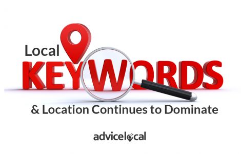 local keywords location continues to dominate