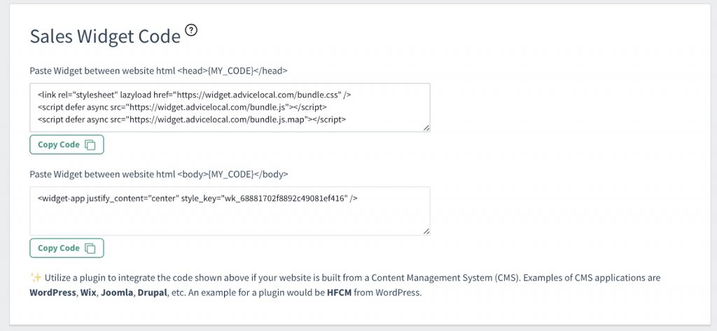 How to Customize Our Sales Widget for Your Agency Website - Advice Local