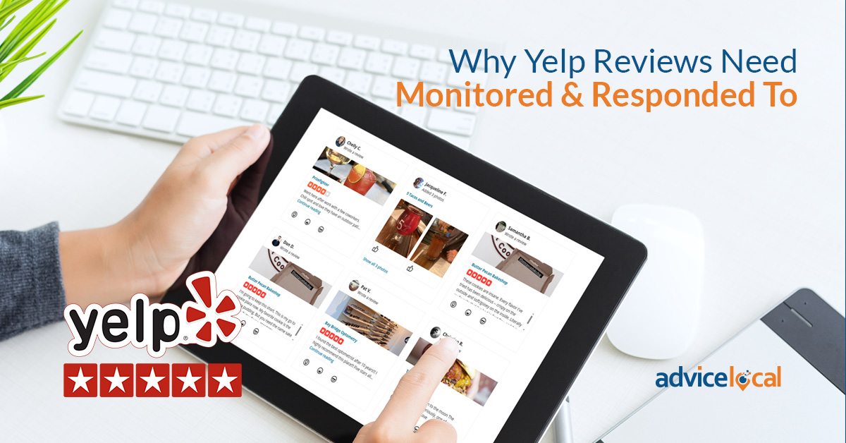 Yelp review monitoring.
