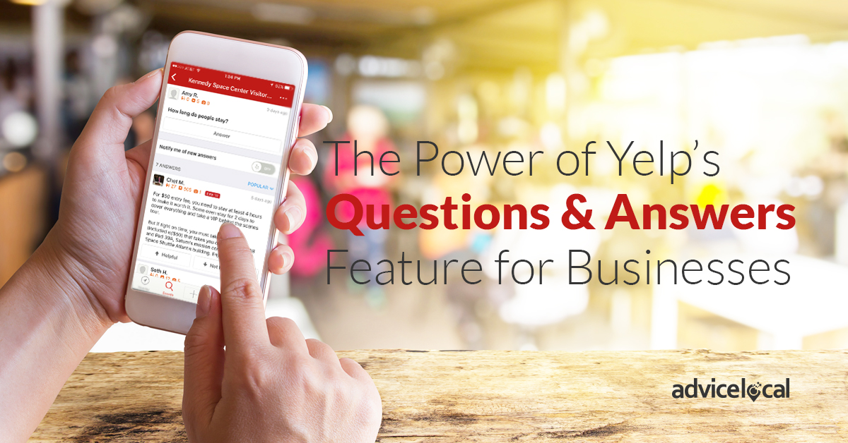 Yelp Questions and Answers for Businesses