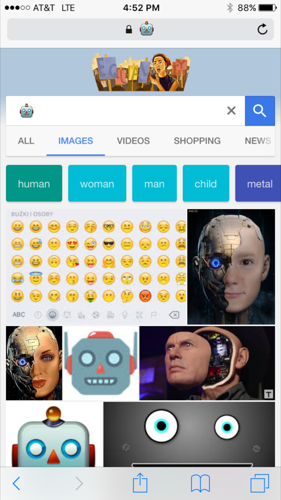 Robot Emoji Google Search Results