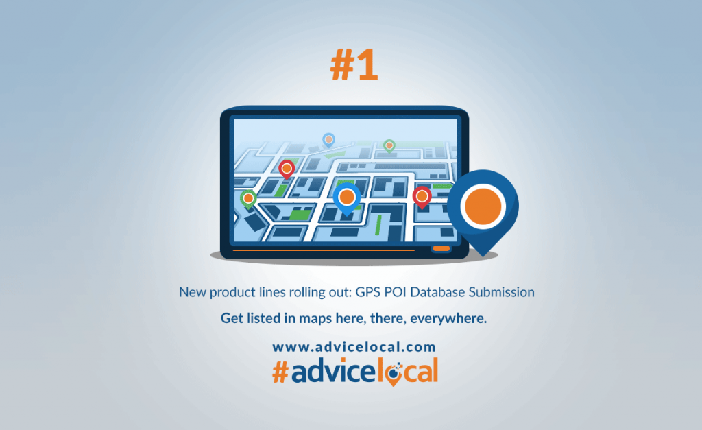 Inspektion tale Udvidelse New Product Line Announcement: GPS POI Integration | Advice Local