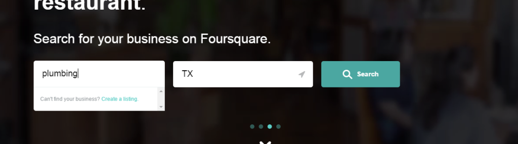 Foursquare Business Listing Step 5