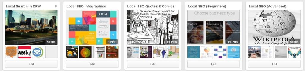 Local SEO Pinterest Boards